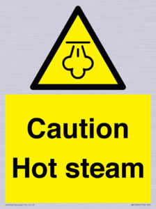 Caution Hot steam